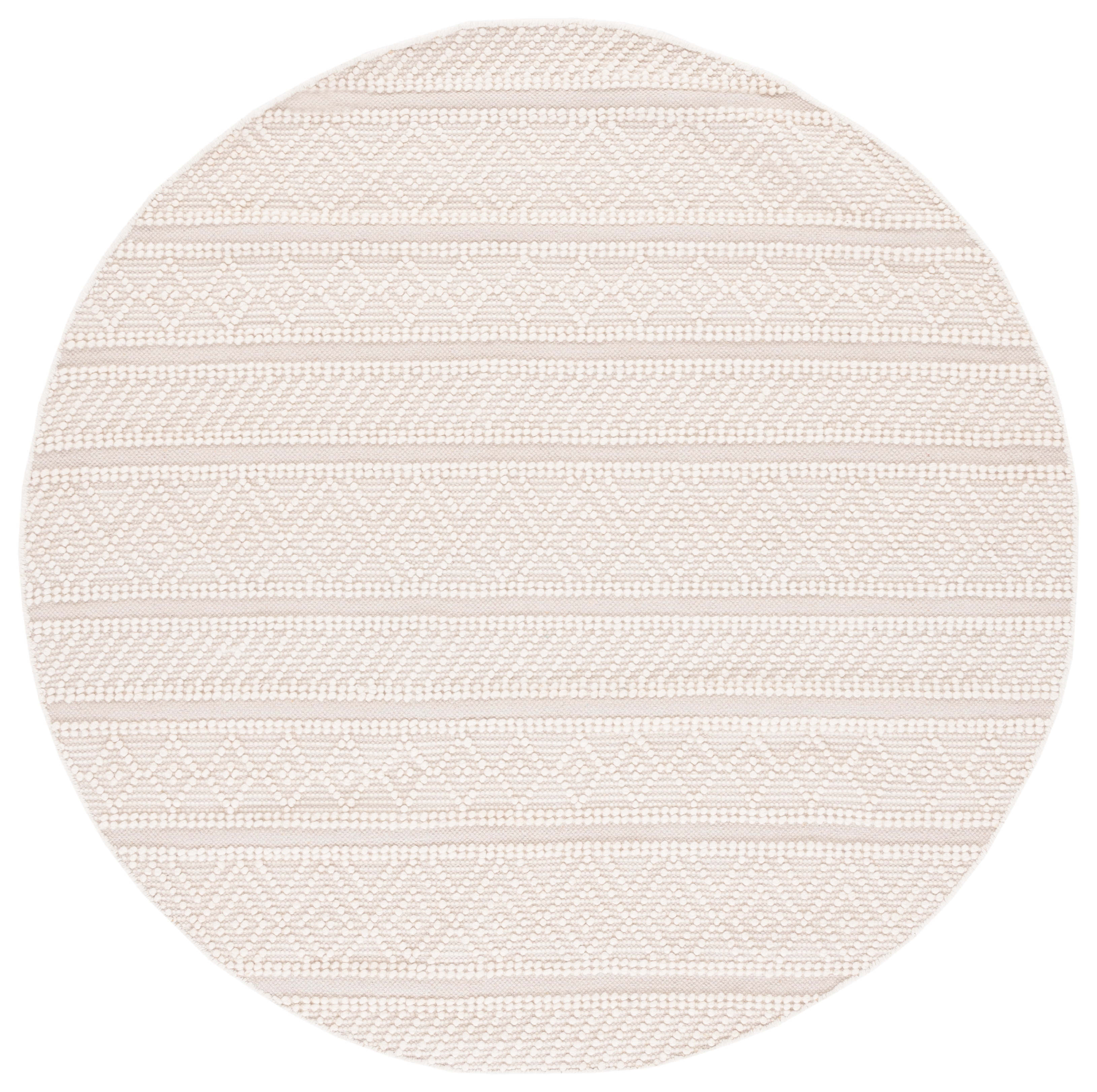 SAFAVIEH Natura Alaois Southwestern Area Rug, Ivory/Beige, 6' x 6' Round