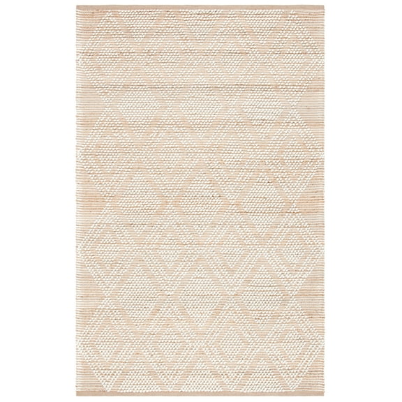 SAFAVIEH Natura Alden Diamond Area Rug, Natural/Ivory, 3' x 5'