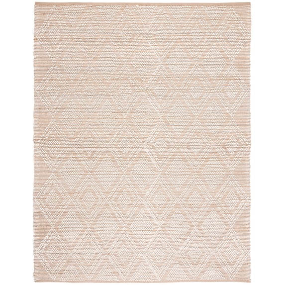 SAFAVIEH Natura Alden Diamond Area Rug, Natural/Ivory, 8' x 10'