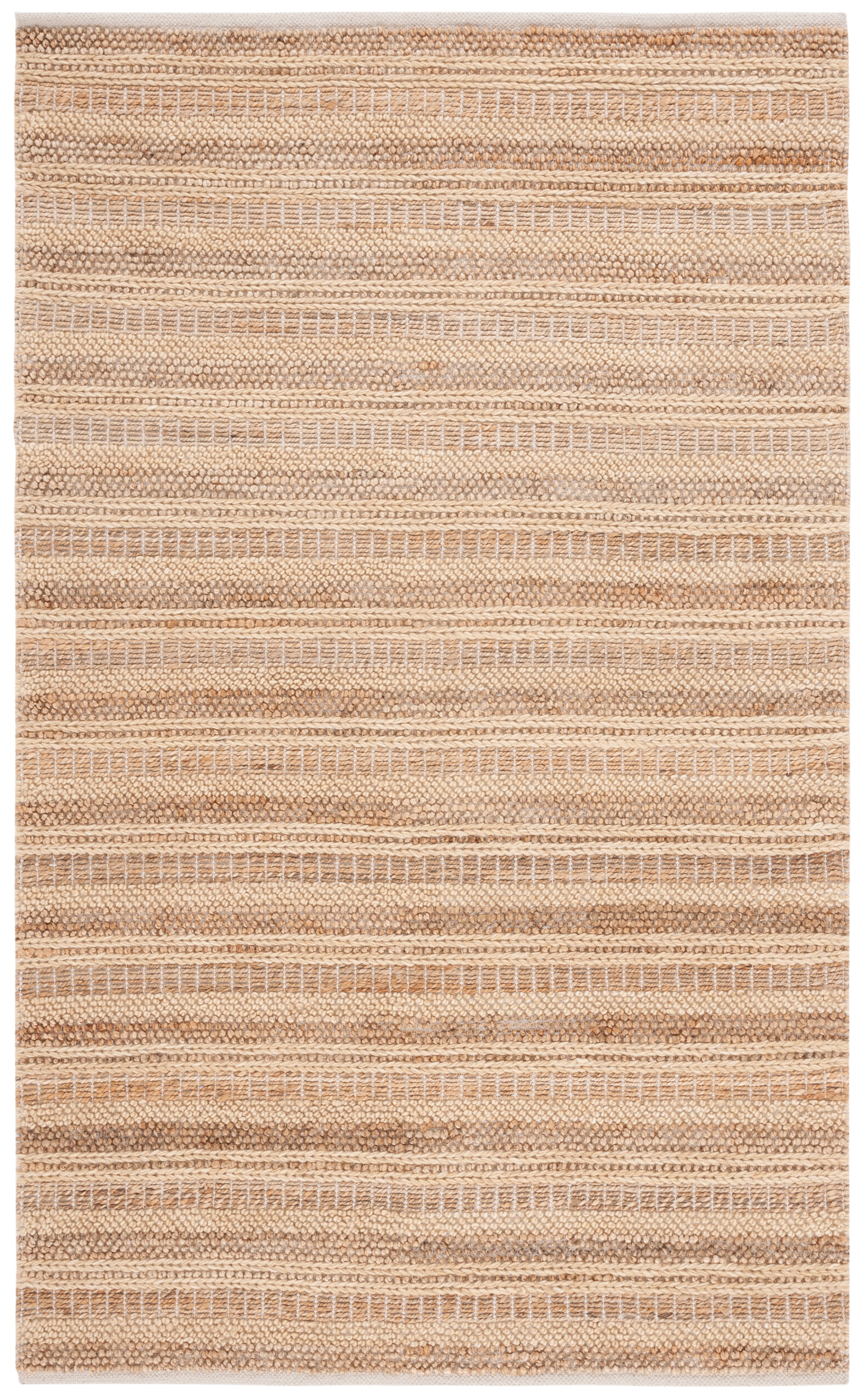 SAFAVIEH Natura Alecia Striped Area Rug, Natural/Beige, 4' x 6'