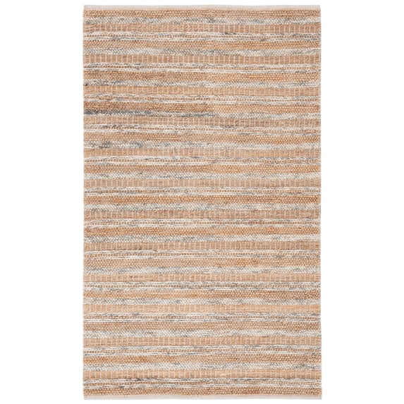 SAFAVIEH Natura Alecia Striped Area Rug, Natural/Brown, 3' x 5'