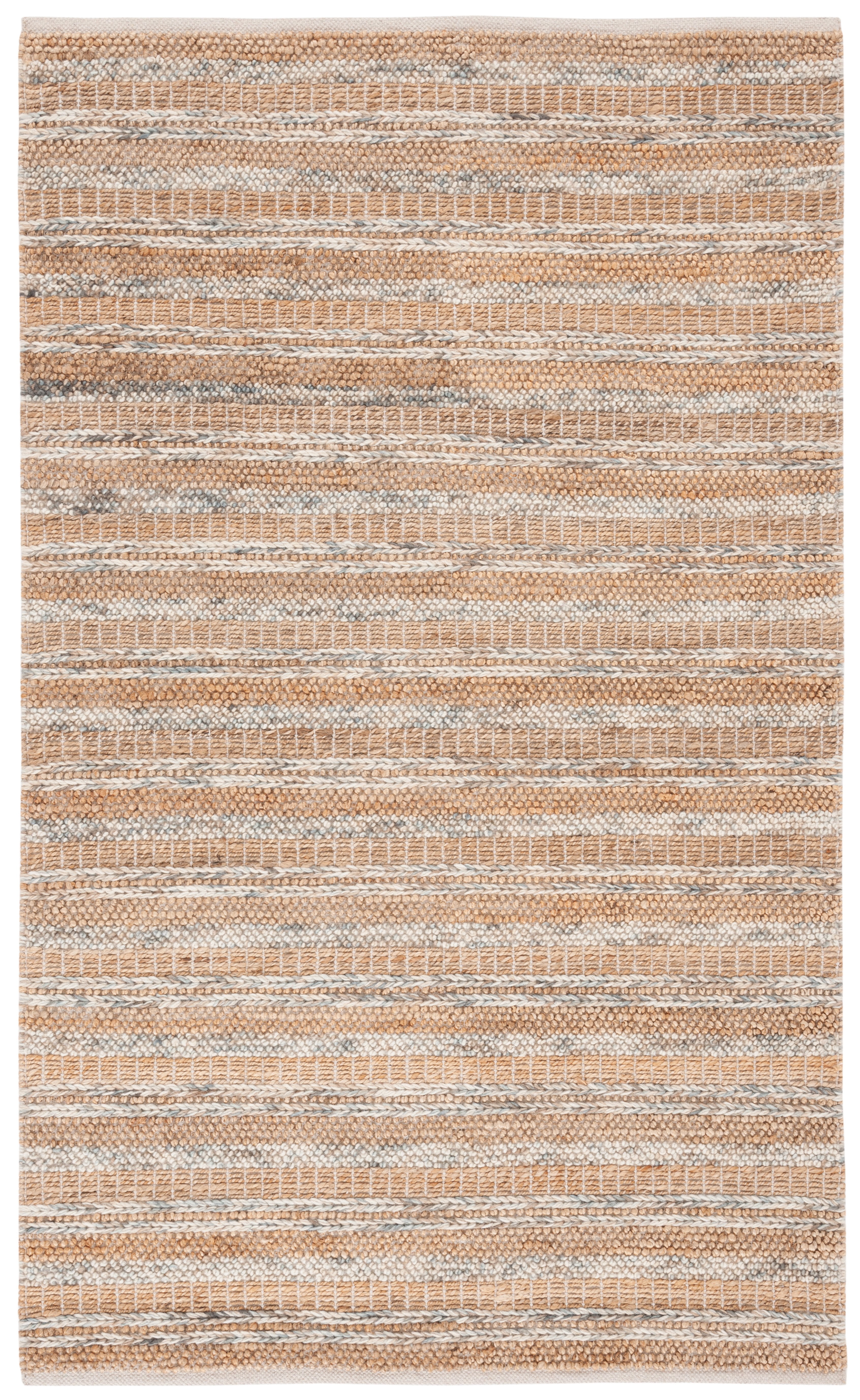 SAFAVIEH Natura Alecia Striped Area Rug, Natural/Brown, 5' x 8'