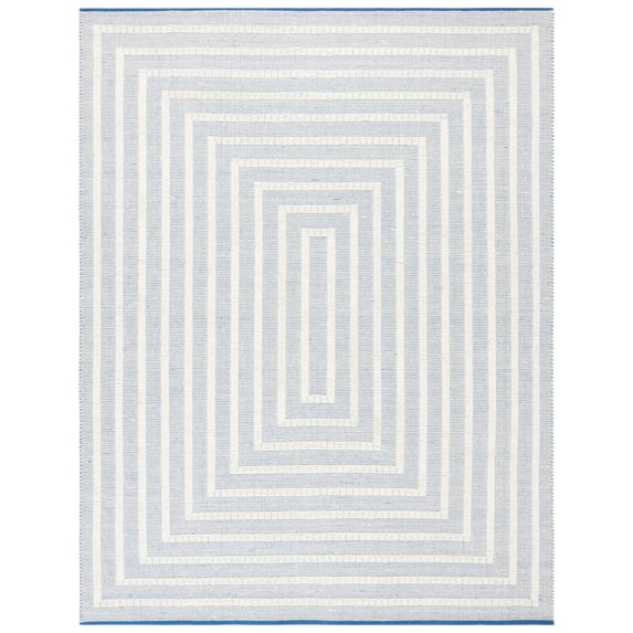 SAFAVIEH Natura Allen Bordered Area Rug, Blue/Ivory, 8' x 10'