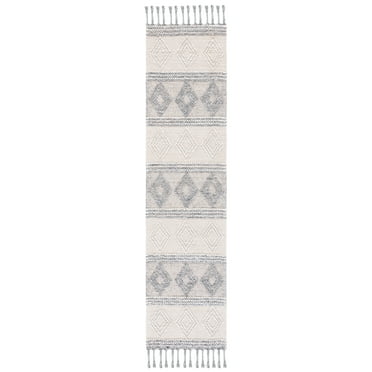 SAFAVIEH Natura Andrina Southwestern Runner Rug, Ivory/Grey, 2'3" x 9'