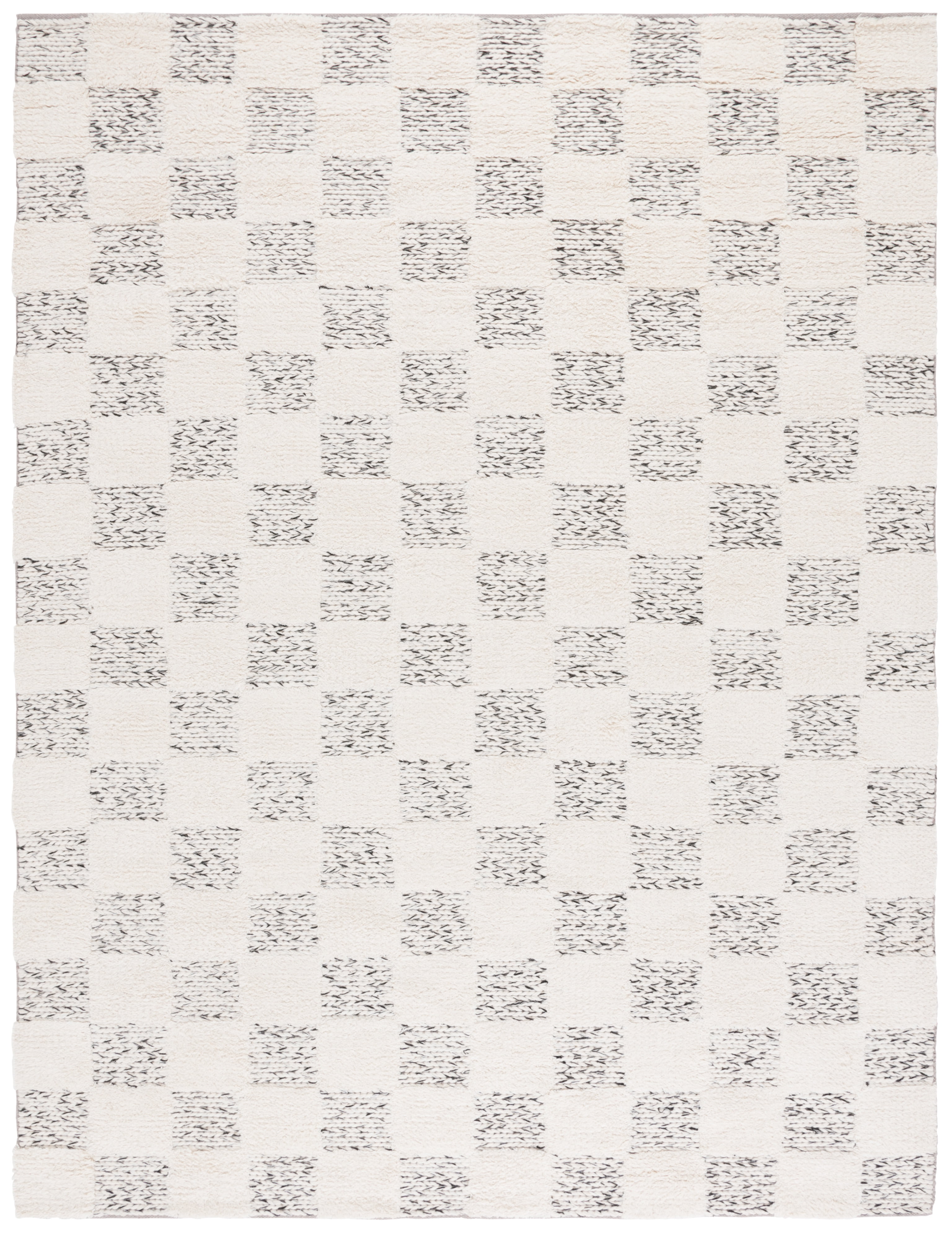 SAFAVIEH Natura Anna Geometric Area Rug, Ivory/Black, 8' x 10'