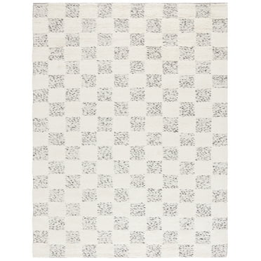 SAFAVIEH Natura Anna Geometric Area Rug, Ivory/Black, 8' x 10'