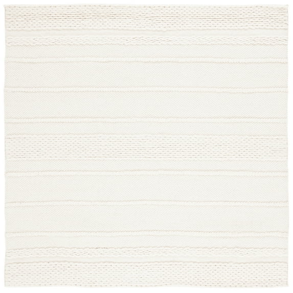 SAFAVIEH Natura Avery Solid Area Rug, Natural, 4' x 4' Square