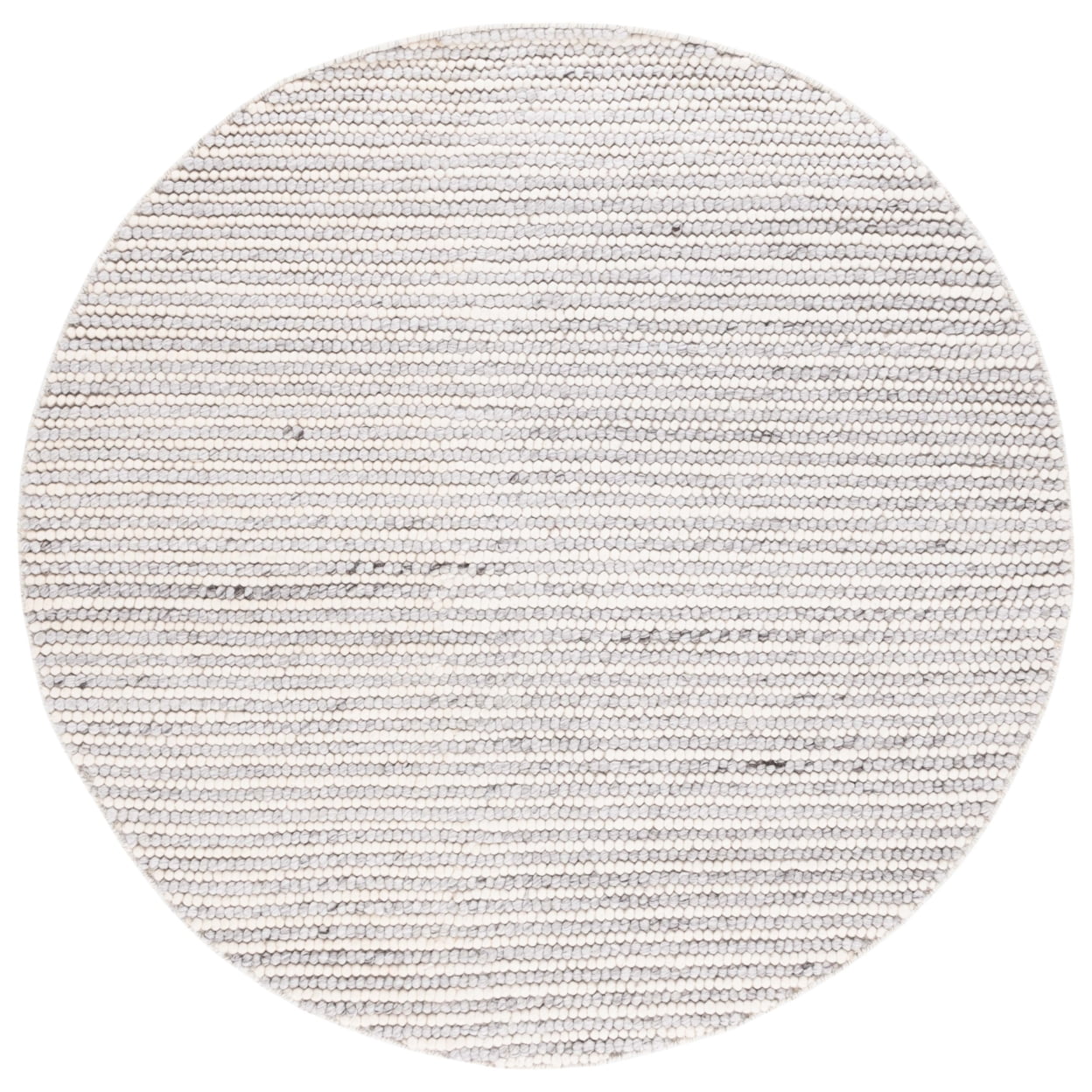 Ivory Hand-Tufted Wool Rectangular Area Rug 3' x 5'