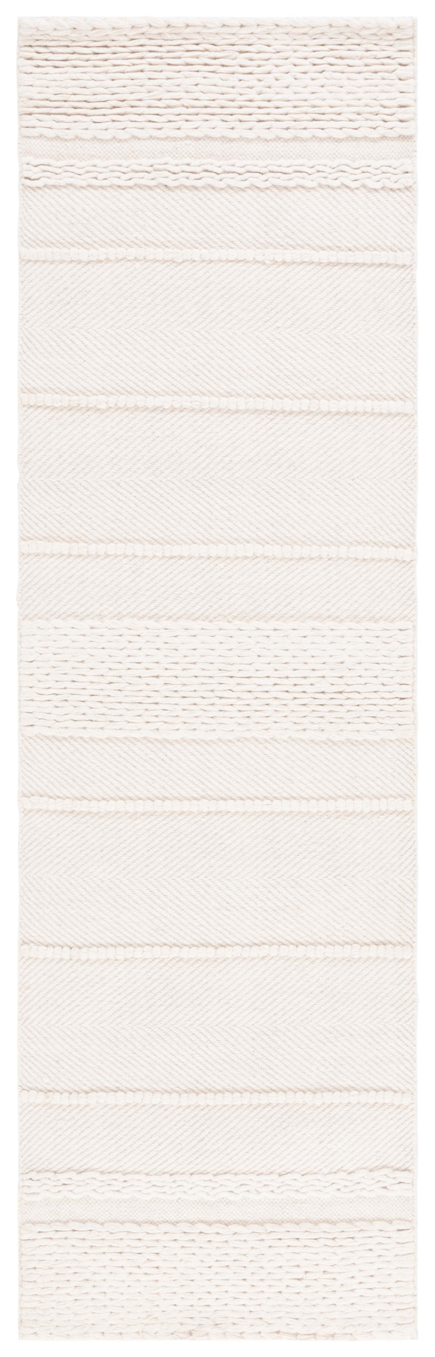 Wool Runner Rug Natural SAFAVIEH Natura Avery Solid Striped Braided Wool Runner Rug, Natural, 2 ...