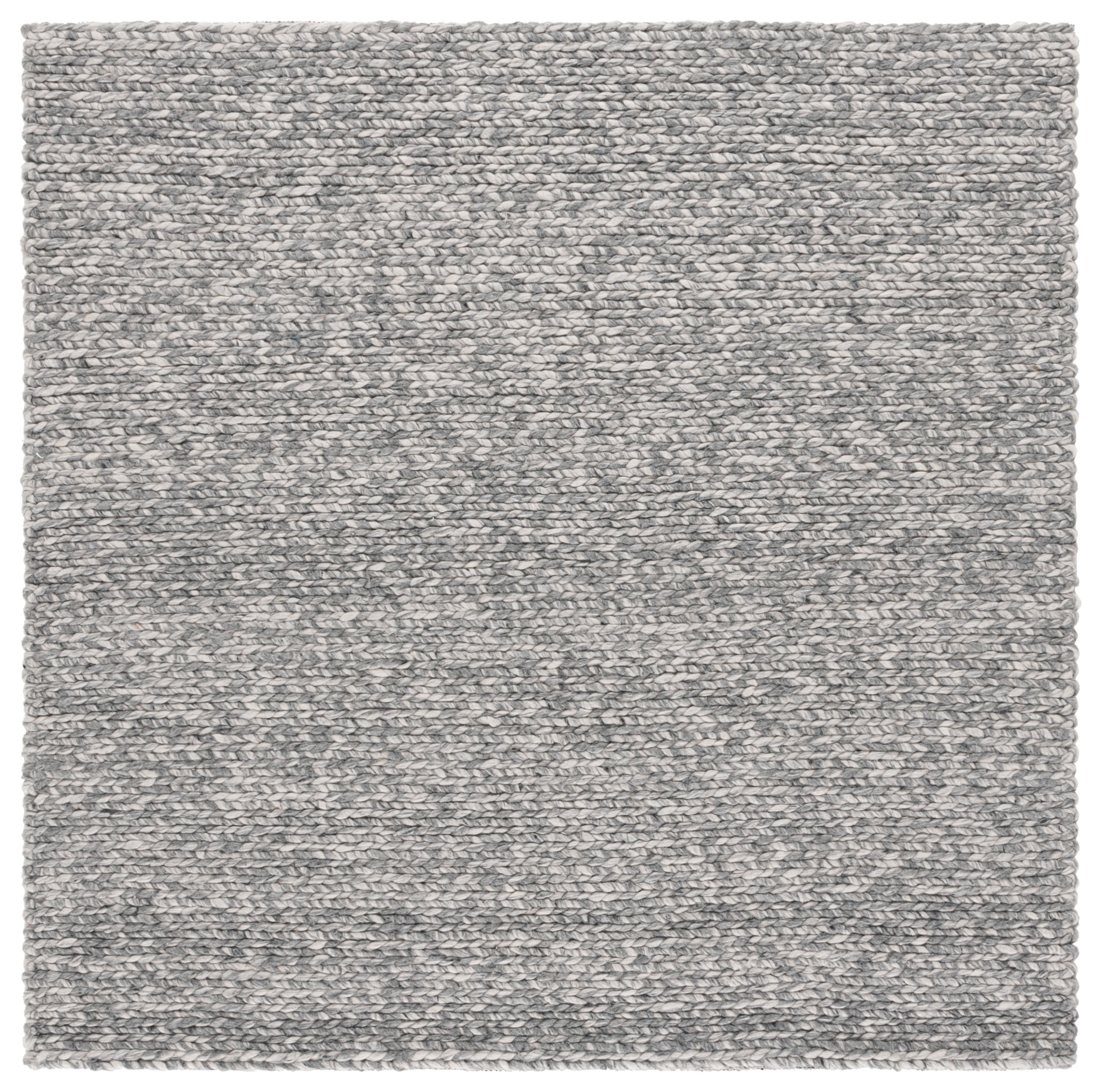 SAFAVIEH Natura Bedinn Distressed Area Rug, Gray/Ivory, 6' x 6' Square