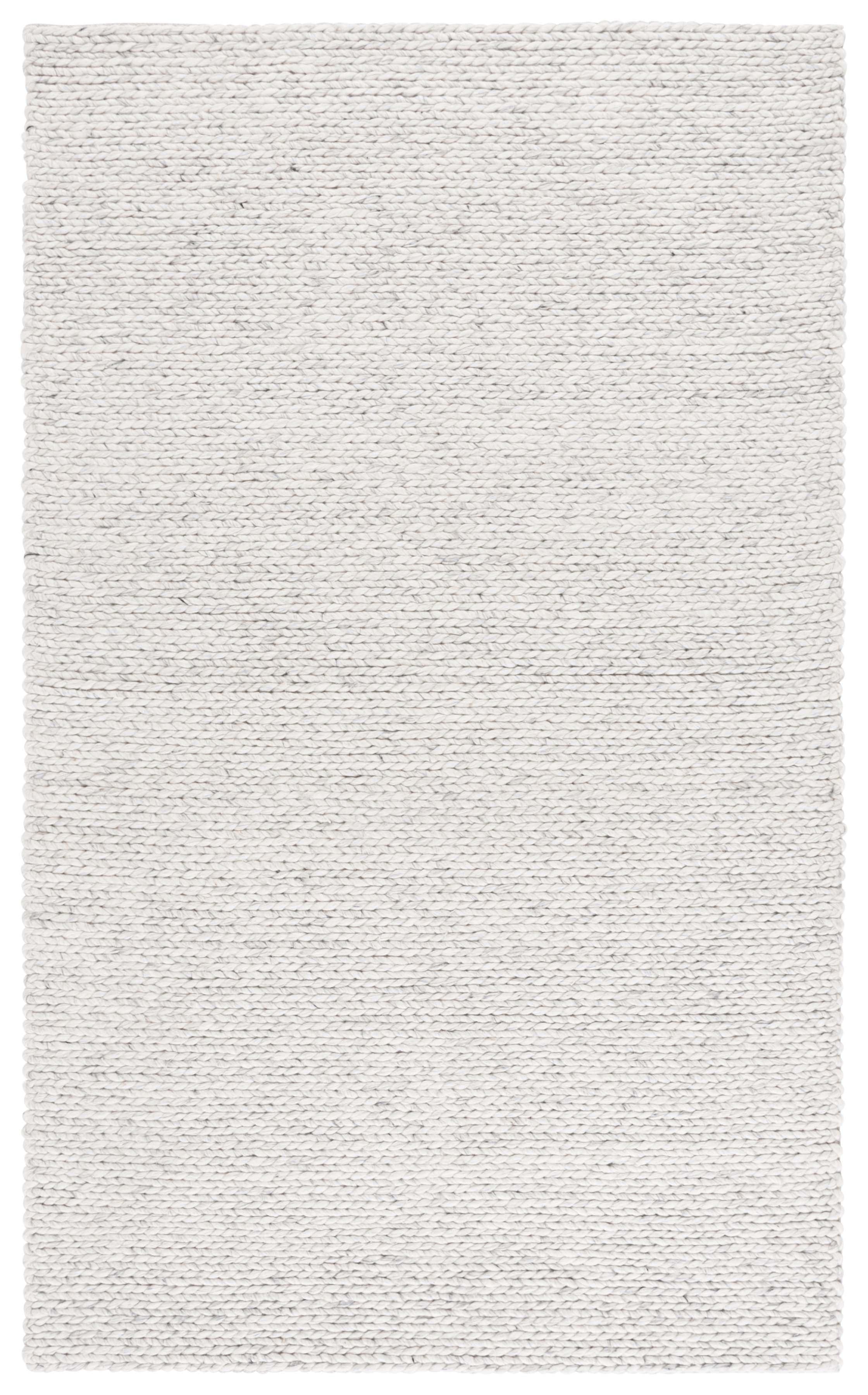 SAFAVIEH Natura Bedinn Distressed Area Rug, Light Gray/Beige, 6' x 9'