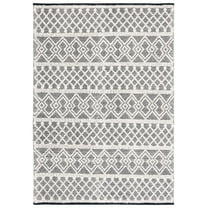 SAFAVIEH Natura Brandt Geometric Area Rug, Ivory/Black, 8' x 10'