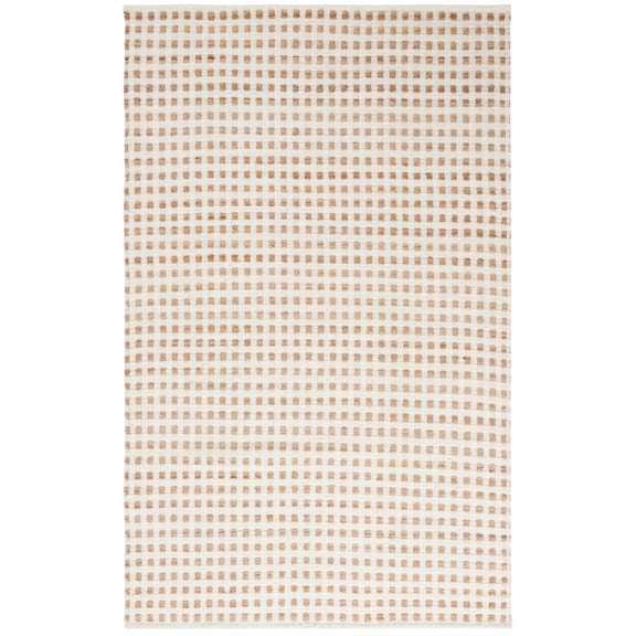 SAFAVIEH Natura Branislav Geometric Area Rug, Natural/Ivory, 4' x 6'