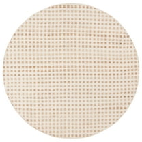 SAFAVIEH Natura Branislav Geometric Area Rug, Natural/Ivory, 6' x 6' Round