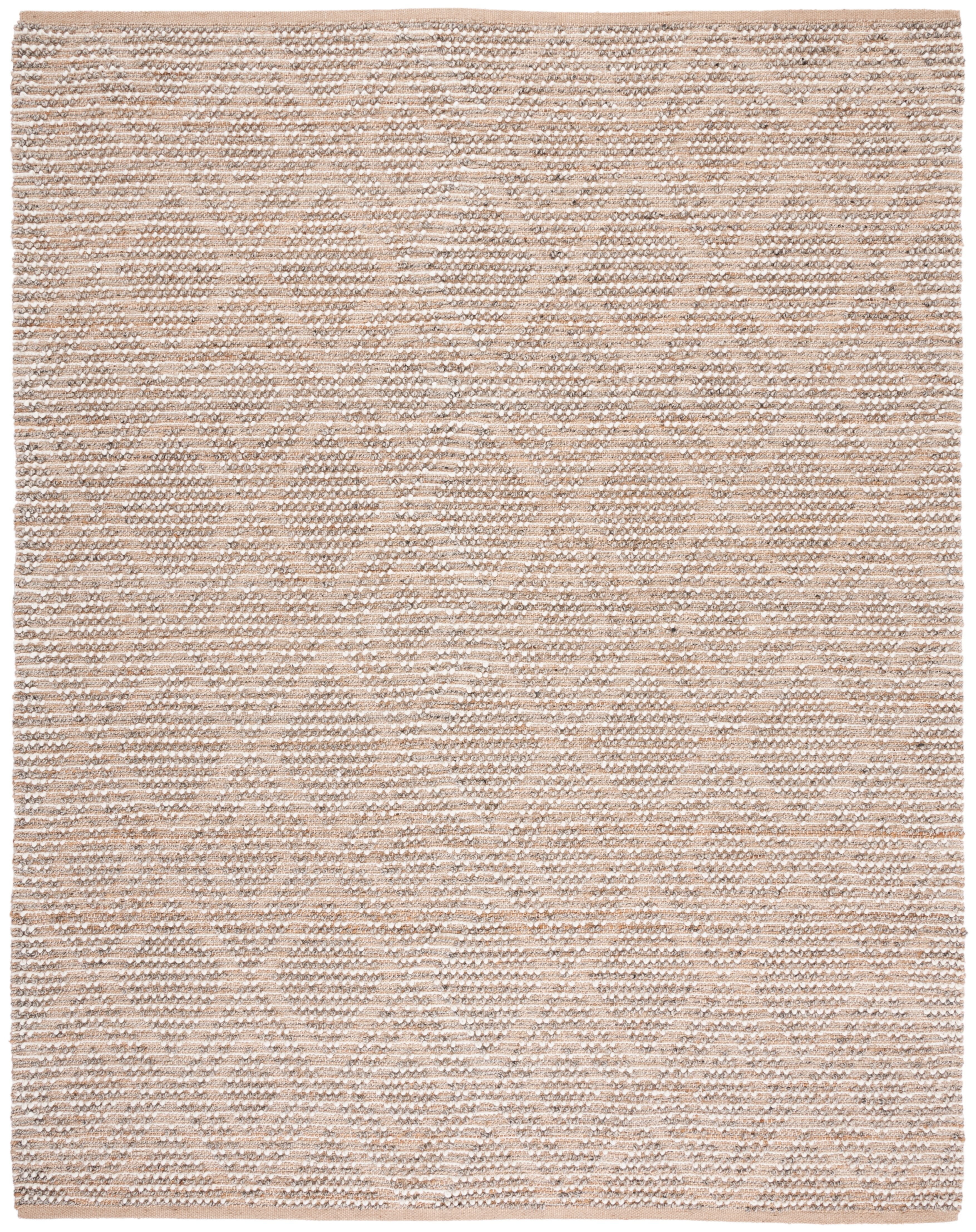SAFAVIEH Natura Britta Diamond Area Rug, Natural/Grey, 8' x 10'