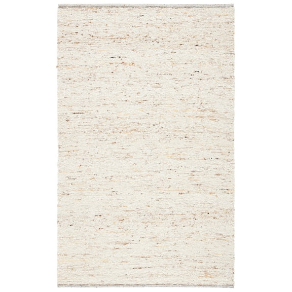 SAFAVIEH Natura Burton Distressed Area Rug, Ivory/Light Grey, 5' x 8'