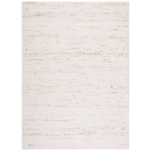 SAFAVIEH Natura Burton Distressed Area Rug, Ivory/Light Grey, 9' x 12'