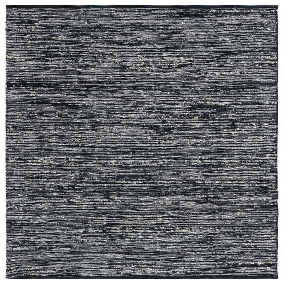 SAFAVIEH Natura Caelan Abstract Area Rug, Black, 6' x 6' Square