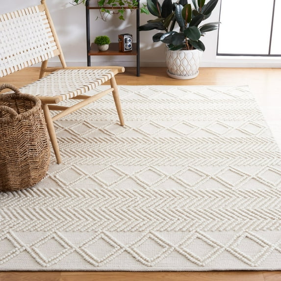 SAFAVIEH Natura Cahir Diamond Area Rug, Ivory, 4' x 6'