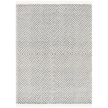 SAFAVIEH Natura Calanthia Geometric Area Rug, Ivory/Black, 8' x 10'
