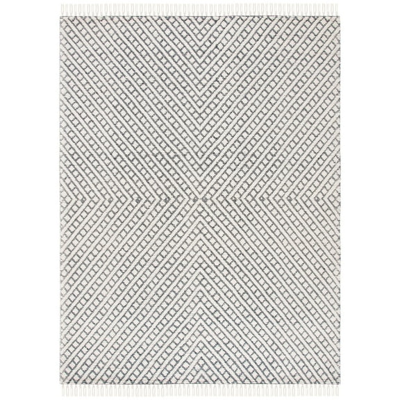 SAFAVIEH Natura Calanthia Geometric Area Rug, Ivory/Black, 8' x 10'