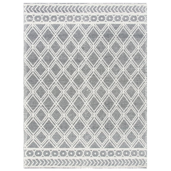 SAFAVIEH Natura Calleigh Geometric Area Rug, Ivory/Black, 8' x 10'