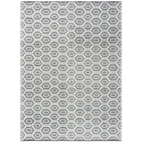 SAFAVIEH Natura Calvagh Geometric Area Rug, Ivory/Black, 8' x 10'