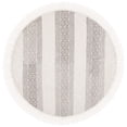 thumbnail image 1 of SAFAVIEH Natura Candelario Striped Wool Area Rug, Ivory/Grey, 6' x 6' Round, 1 of 7