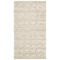 SAFAVIEH Natura Carly Geometric Braided Wool Area Rug, Ivory, 4' x 6'