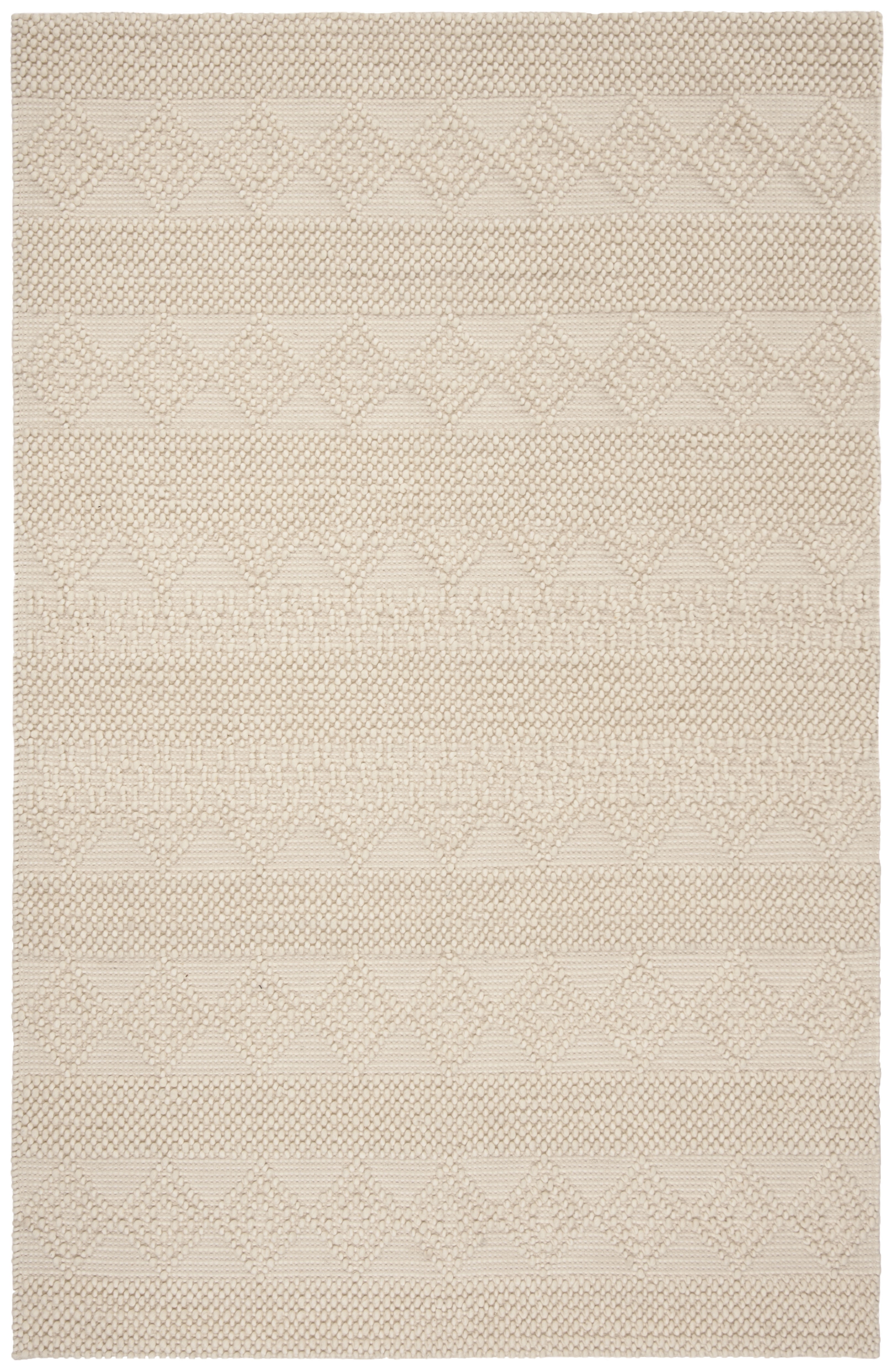 SAFAVIEH Natura Carly Geometric Braided Wool Area Rug, Ivory, 5' x 8'