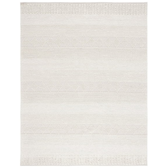 SAFAVIEH Natura Carter Striped Wool Area Rug, Ivory, 8' x 10'