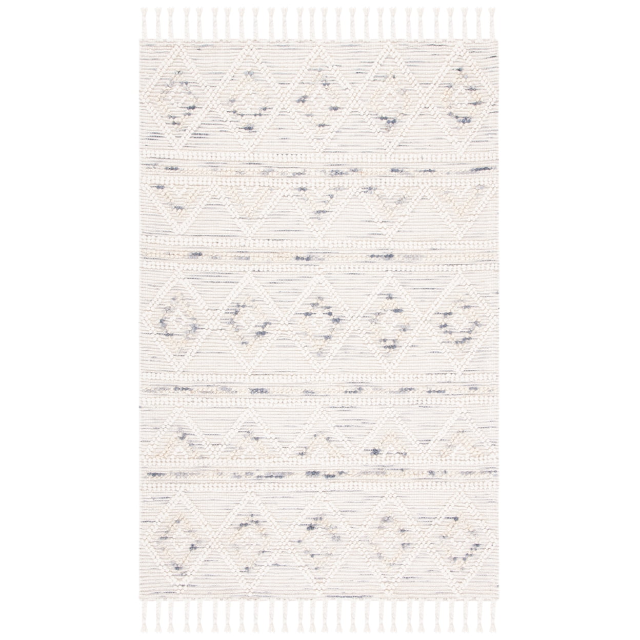 SAFAVIEH Natura Chloe Southwestern Area Rug, Ivory/Grey, 4' x 6'