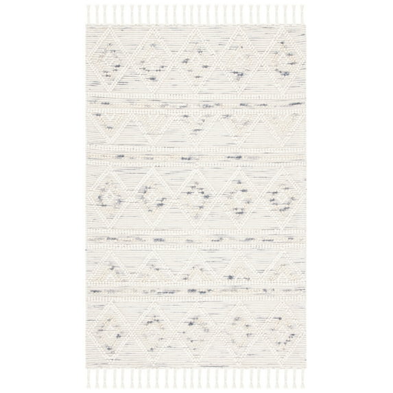 SAFAVIEH Natura Chloe Southwestern Area Rug, Ivory/Grey, 4' x 6'
