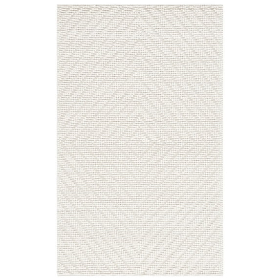 SAFAVIEH Natura Claude Diamond Area Rug, Ivory, 6' x 9'