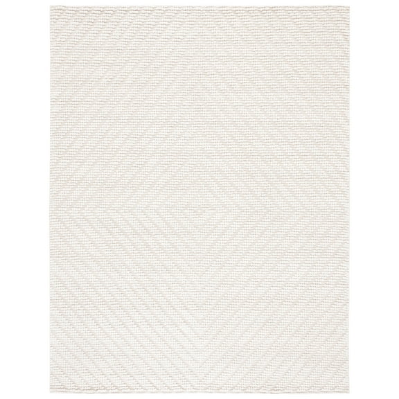 SAFAVIEH Natura Claude Diamond Area Rug, Ivory, 9' x 12'