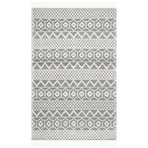 SAFAVIEH Natura Clyde Geometric Area Rug, Ivory/Black, 8' x 10'