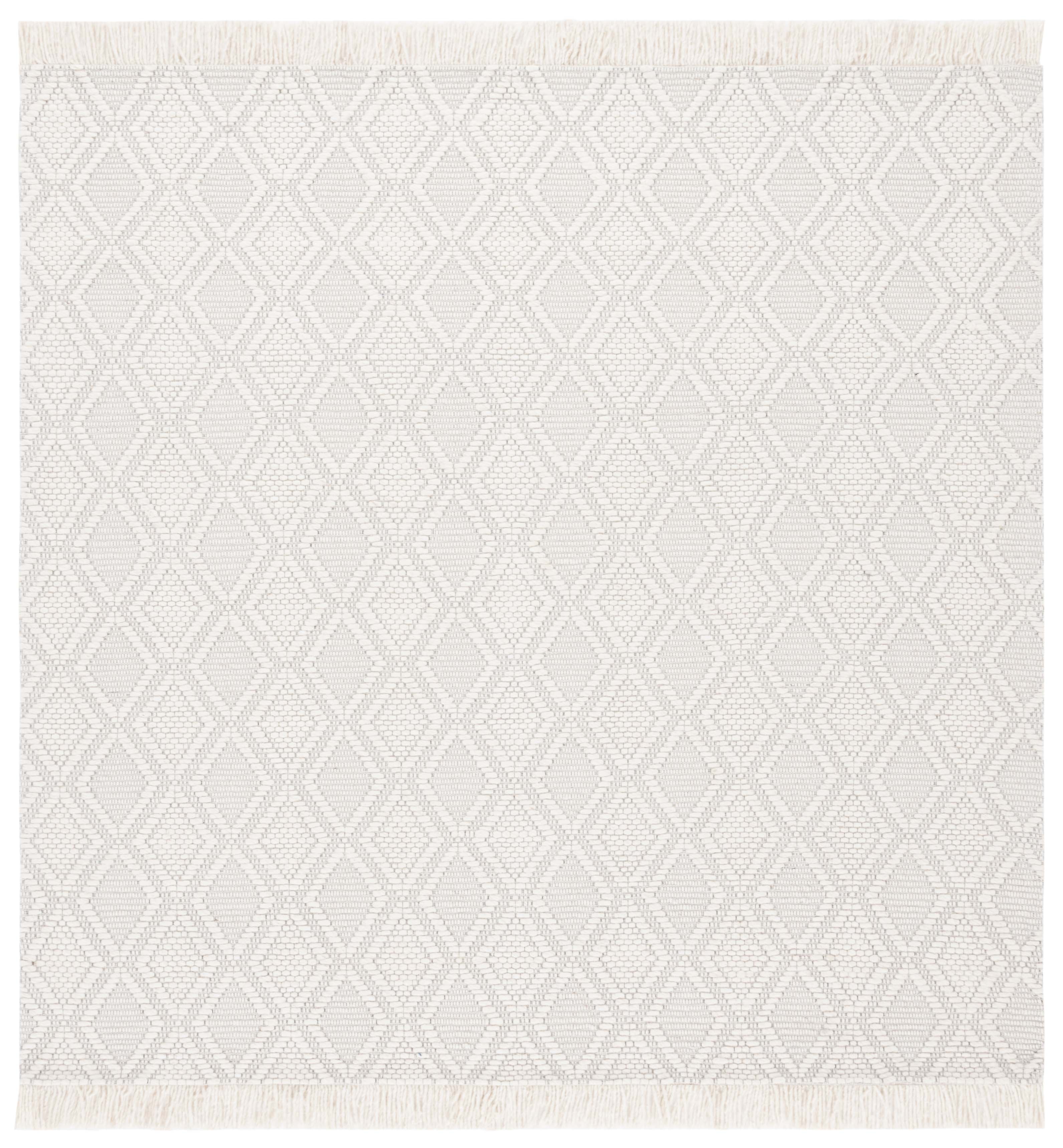 Ivory Coast Artisan 6' Square Hand-Tufted Wool Rug