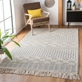 thumbnail image 1 of SAFAVIEH Natura Cordelia Southwestern Fringe Wool Area Rug, Ivory/Grey, 6' x 9', 1 of 9