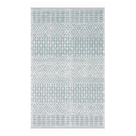 SAFAVIEH Natura Cordelia Southwestern Wool Area Rug, Green, 4' x 6'