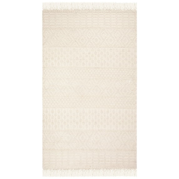 SAFAVIEH Natura Cordelia Southwestern Wool Area Rug, Ivory, 5' x 8'