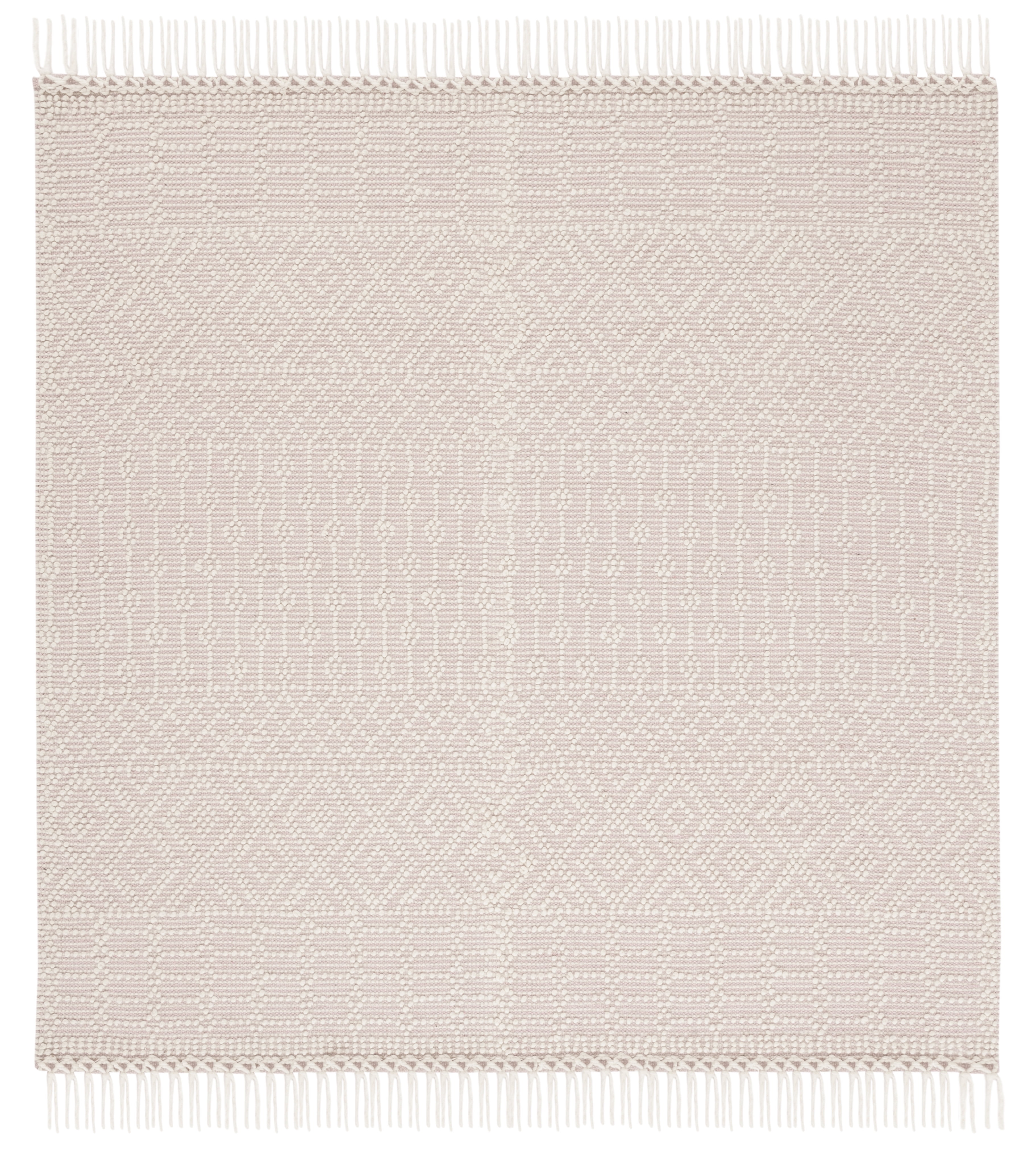 SAFAVIEH Natura Cordelia Southwestern Wool Area Rug, Ivory, 6' x 6' Square