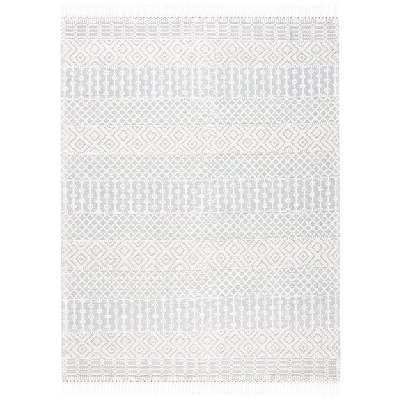 SAFAVIEH Natura Cordelia Southwestern Wool Area Rug, Ivory/Grey, 11' x 15'