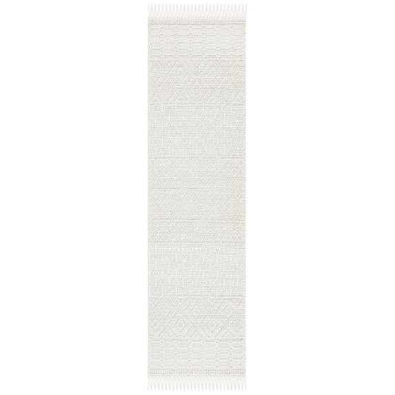 SAFAVIEH Natura Cordelia Southwestern Wool Runner Rug, Ivory, 2'3" x 6'