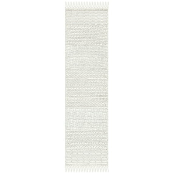 SAFAVIEH Natura Cordelia Southwestern Wool Runner Rug, Ivory, 2' x 5'