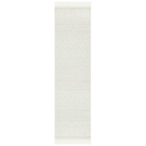 SAFAVIEH Natura Cordelia Southwestern Wool Runner Rug, Ivory, 2' x 8'