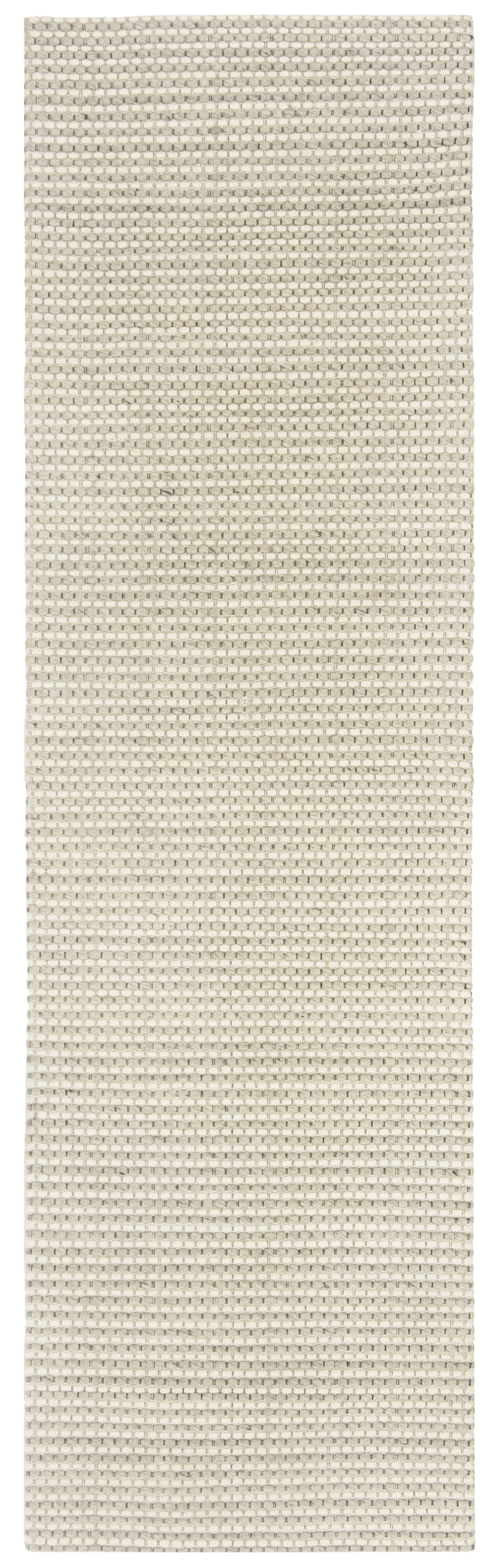 SAFAVIEH Natura Corine Geometric Runner Rug, Silver/Ivory, 2'3" x 10'