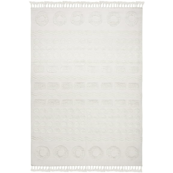SAFAVIEH Natura Corwin Braided Geometric Area Rug, Ivory, 8' x 10'