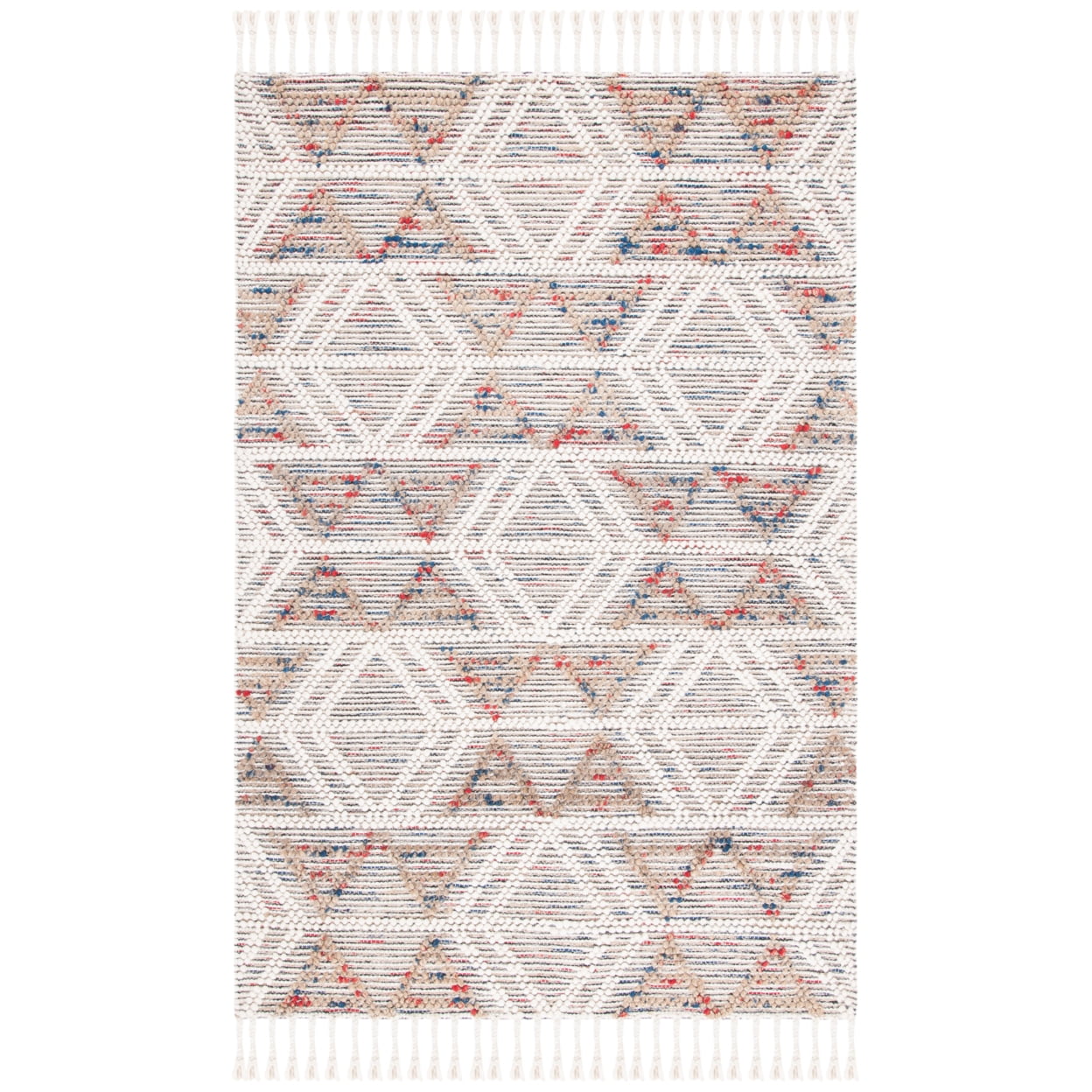 Ivory Hand-Tufted Wool 4' x 6' Rectangular Rug