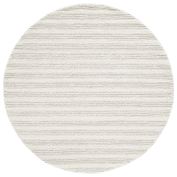 SAFAVIEH Natura Damion Striped Area Rug, Ivory, 10' x 10' Round