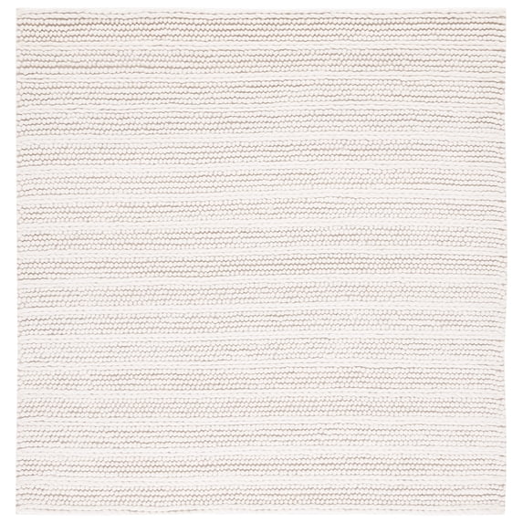 SAFAVIEH Natura Damion Striped Area Rug, Ivory, 8' x 8' Square